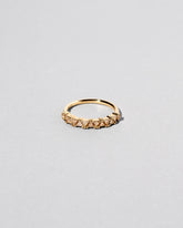 Eleven Trillion Ring - Champagne Diamond on light color background.