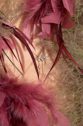 Persephone Necklace on model.