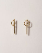  Stilt Dance Stud Earrings on light color background.