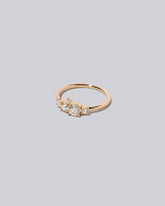  Aster Ring - White Diamonds on light color background.