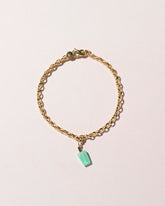 Popsicle Charm - Lime on light color background.