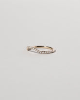Mini Curve Band - Pavé on light color background.