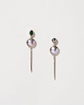 Act 2. Earrings 5 on light color background.