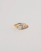 Luna Ring - White Diamond on light color background.