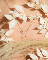 Anthea Necklace on model.