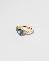 Vega Ring - Malawi Sapphire on light color background.