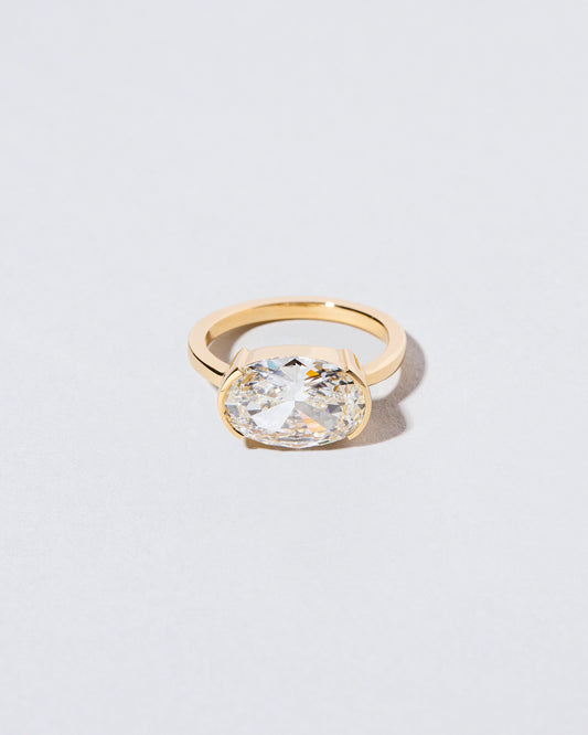 Oval Brilliant Diamond Solitaire front facing