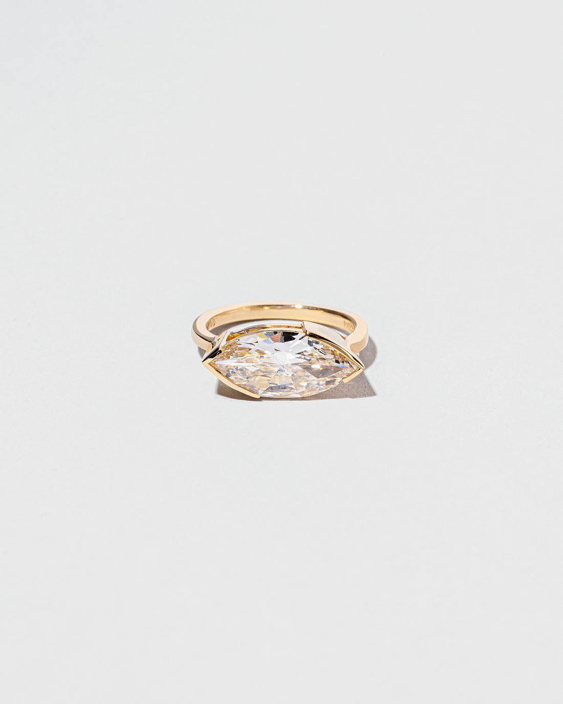 Marquise Brilliant Cut Diamond Solitaire Ring front facing