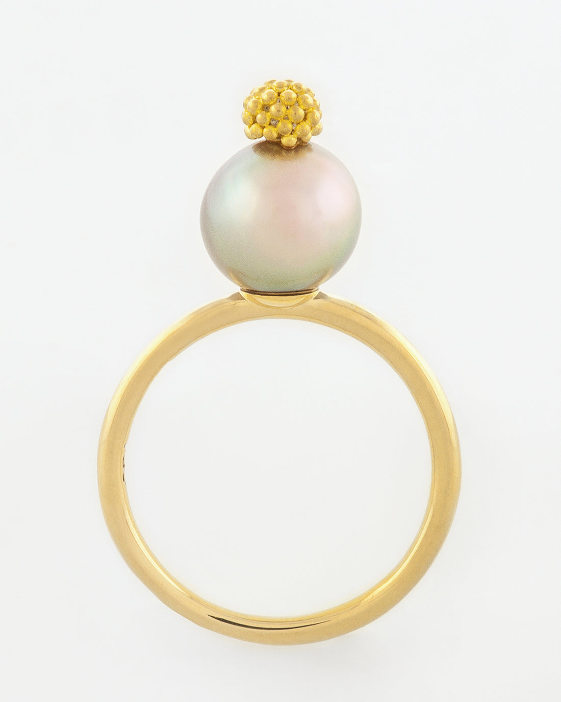 Light Cortez Pearl with 22k Graining Ring front view