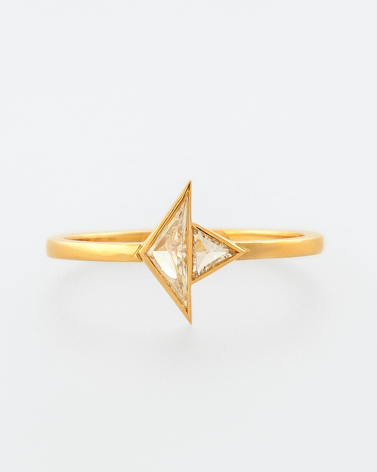 Two Triangle Make Diamond Two Triangle Diamond Ring – Mociun