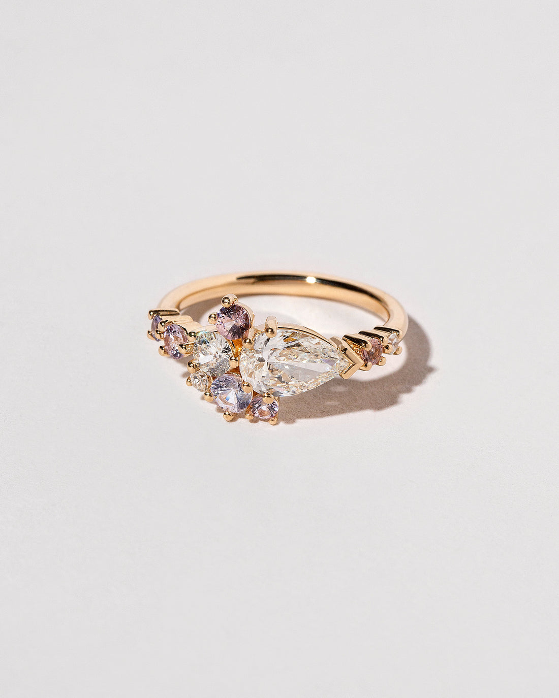 Custom Diamond & Spinel Cluster Ring