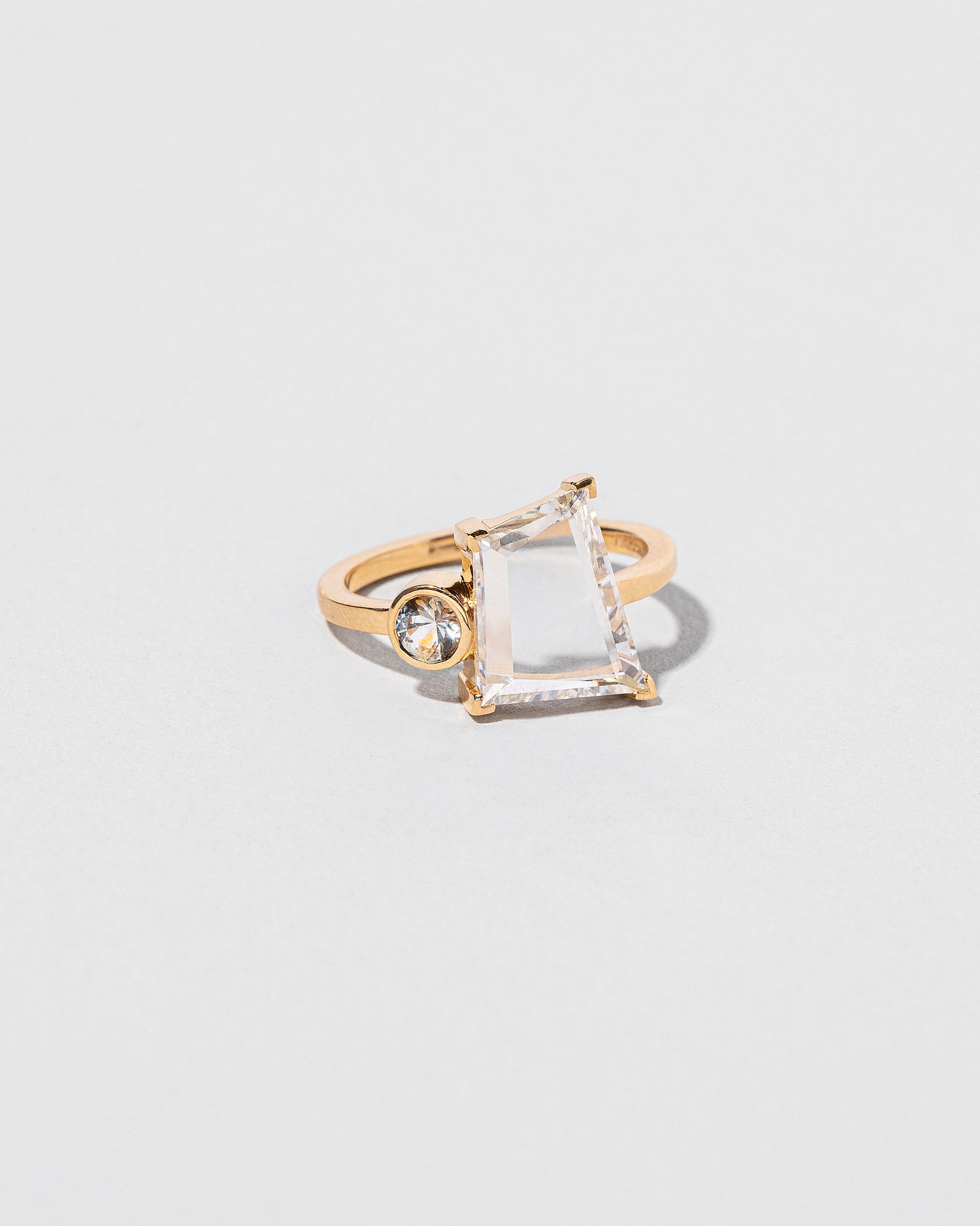 Trapezoid Portrait Cut Diamond Ring