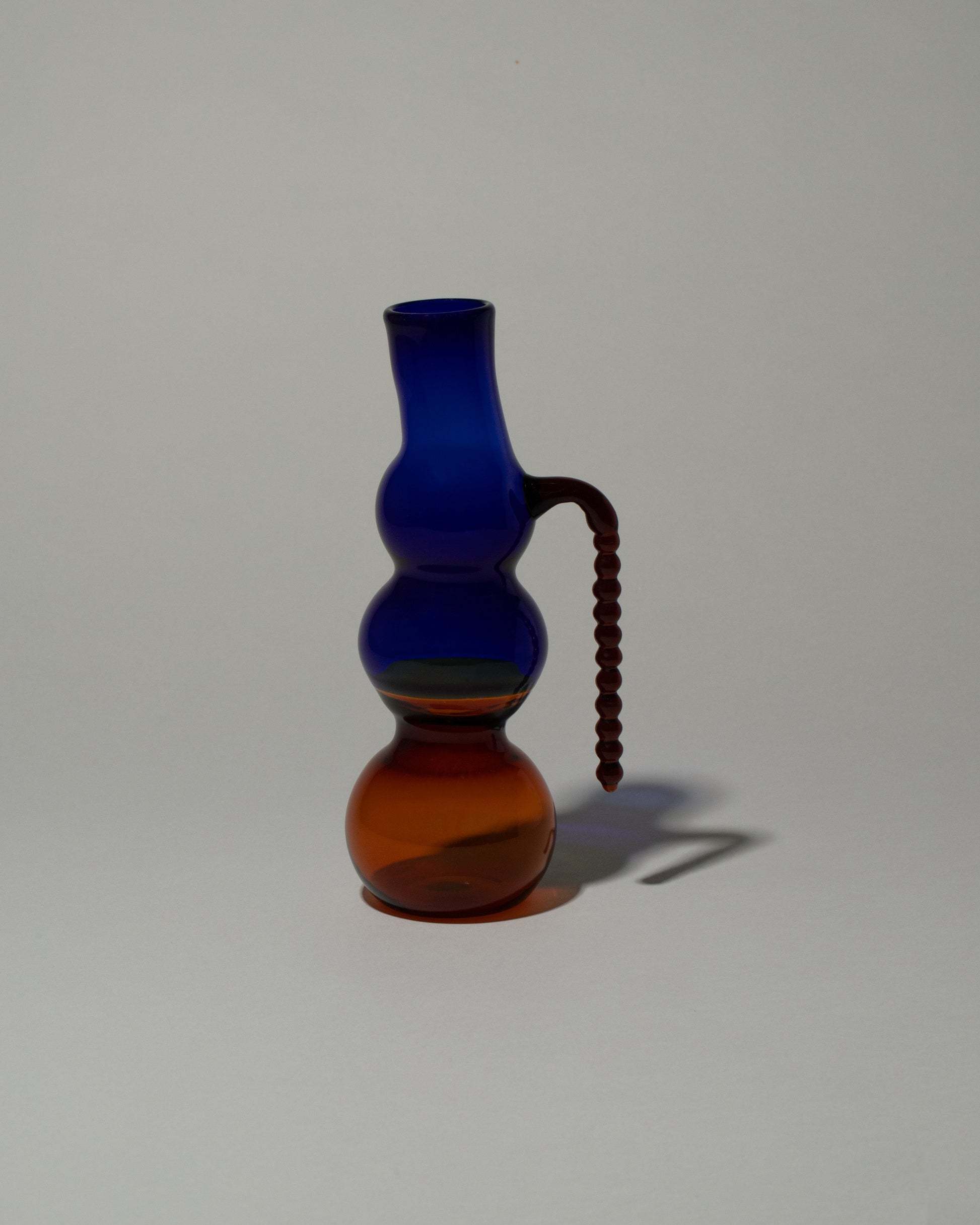 Ornamental by Lameice Amber & Royal Blue Dreamlike Pitcher on light color background.