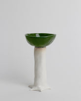 Eleonor Boström Light Green PARK Tree Serving Bowl on light color background.