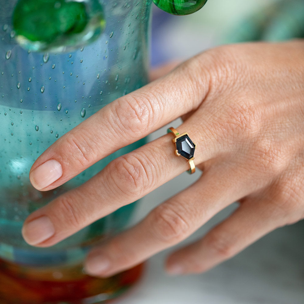 product_details::Caring Ring on model.