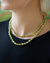 Brizo Necklace and Ceto Necklace on model.