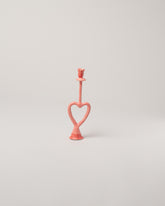 La Romaine Editions Fringe Open Heart-Shaped Candle Holder on light color background.