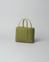 Palorosa Pistachio Mini Tote Bag on light color background.