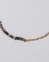 Tahitian Pearl Small Oval Necklace on light color background.