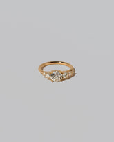 White Diamond Capella Ring on light color background.