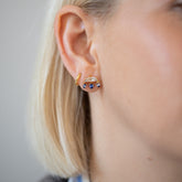 product_details::Cassiopea Earrings on model.