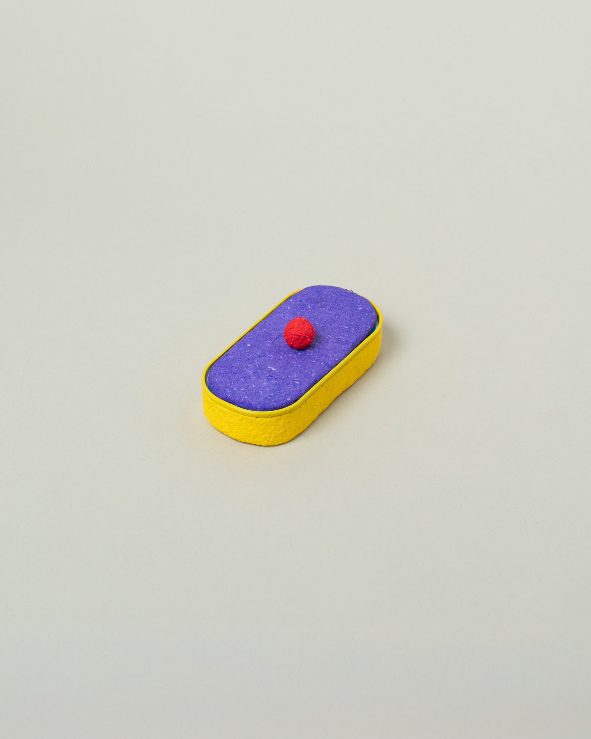 Chiaozza Purple For Your Pleasure Small Sardine Can on light color background.