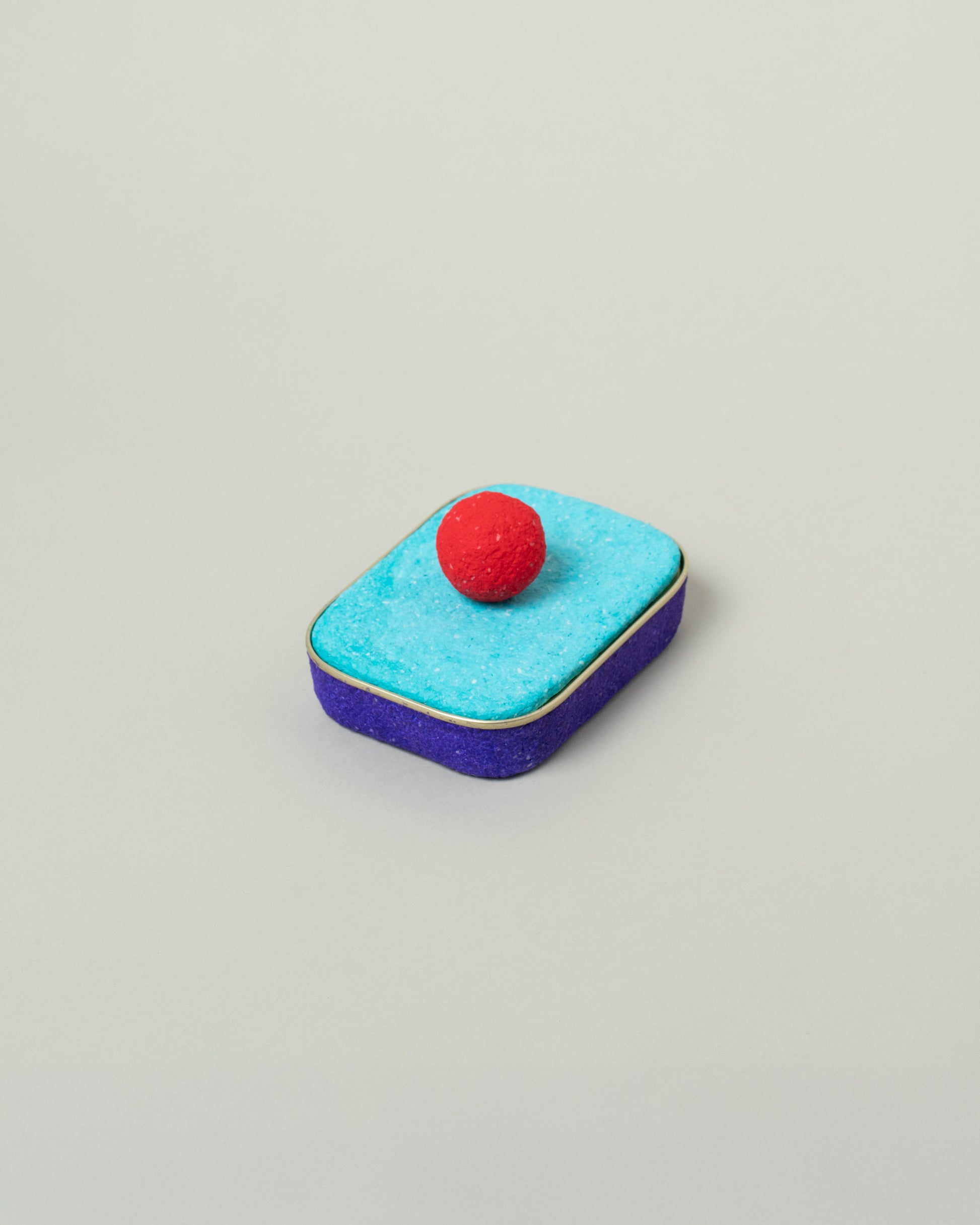 Chiaozza Turquoise For Your Pleasure Large Sardine Can on light color background.
