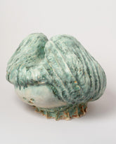 View from the back of the Eun-Ha Paek Apotropaia Copper Rabbit on light color background.