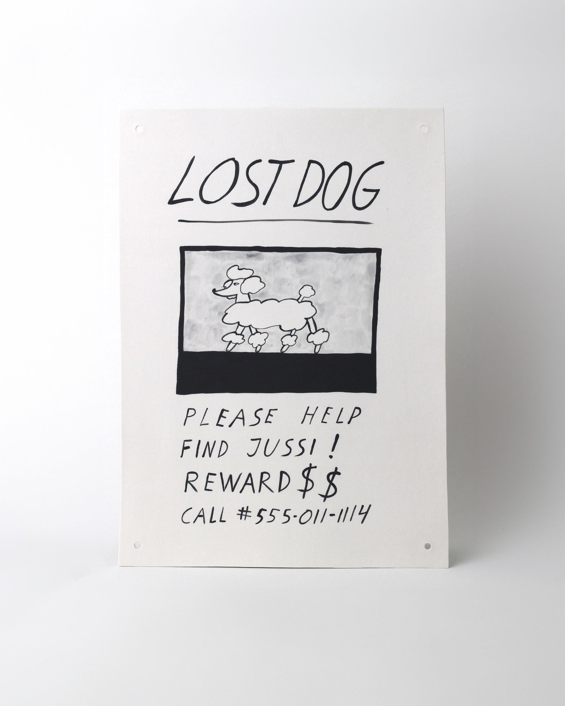 Eleonor Boström Jussi PARK Lost Dog Poster on light color background.