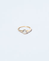 White Diamond Barragán Ring on light color background.