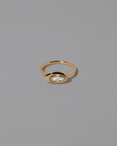 Moval White Diamond Equalize Ring on light color background.