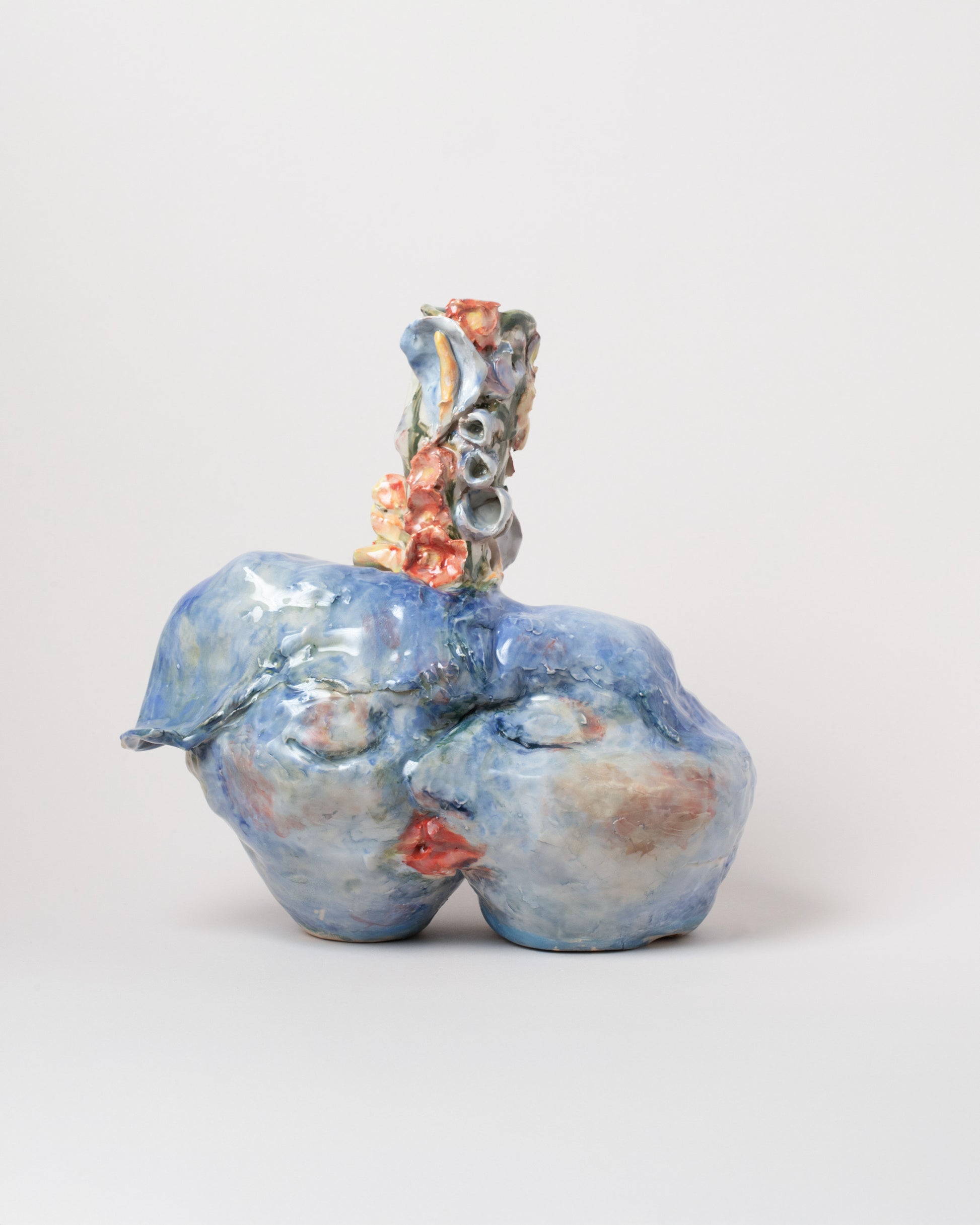 Janie Korn Apotropaia The Lovers Vase on light color background.