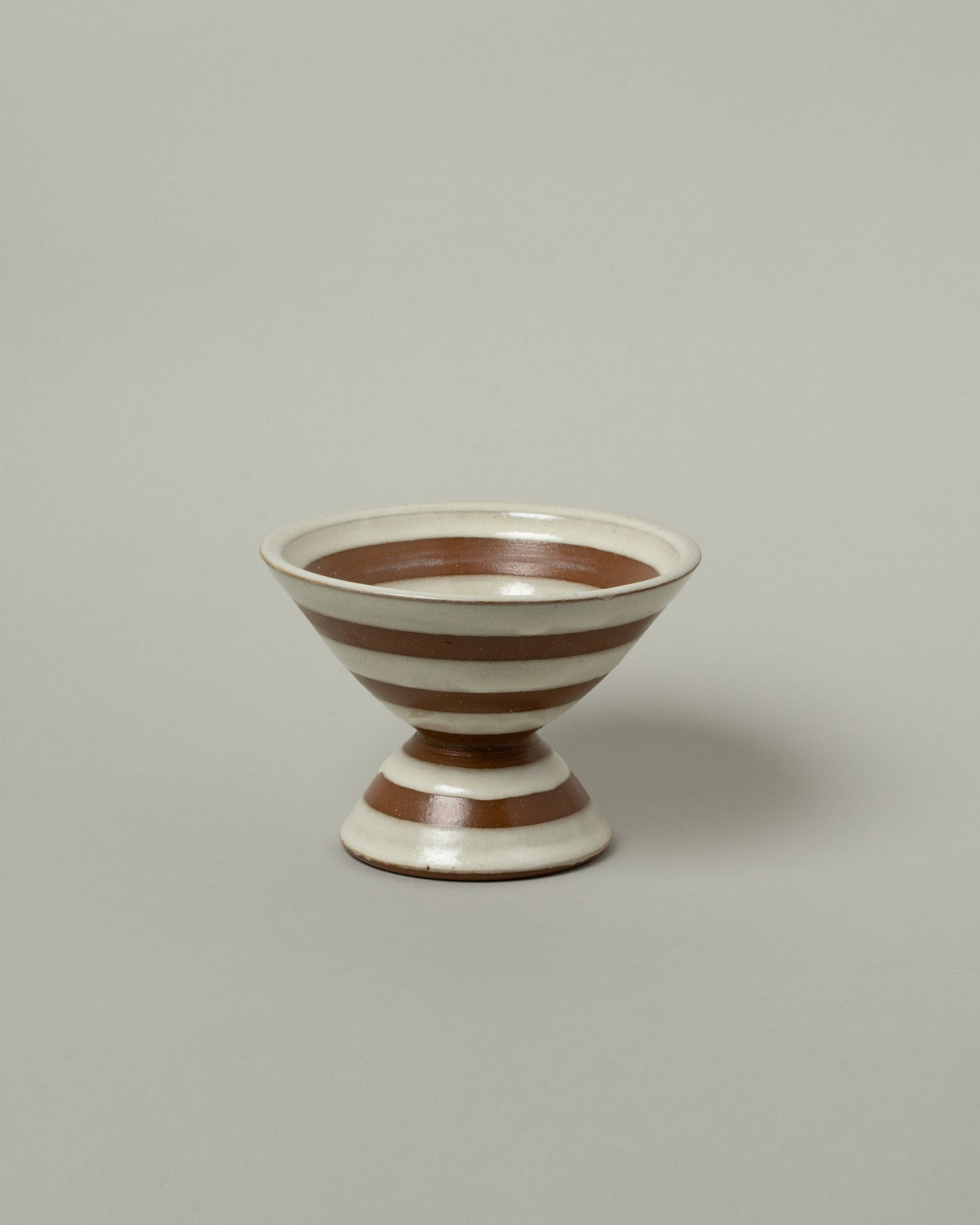 Jeremy Ayers Striped For Your Pleasure Martini Cup on light color background.