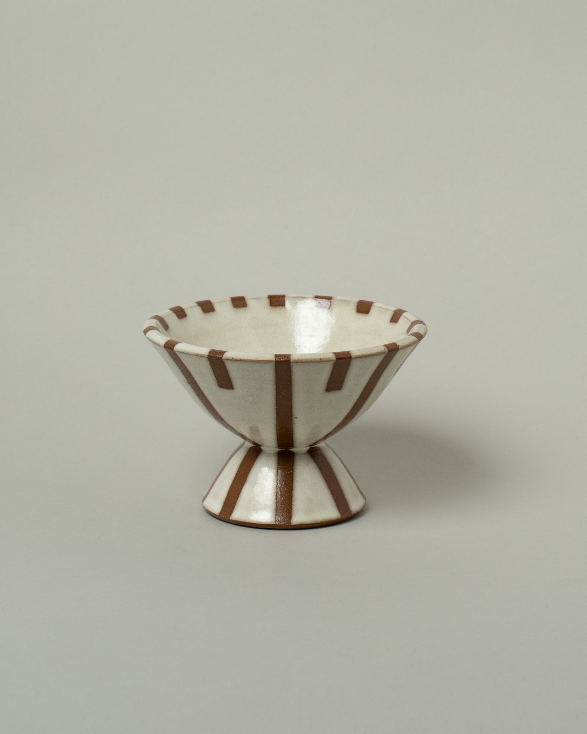 Jeremy Ayers Target Striped For Your Pleasure Martini Cup on light color background.