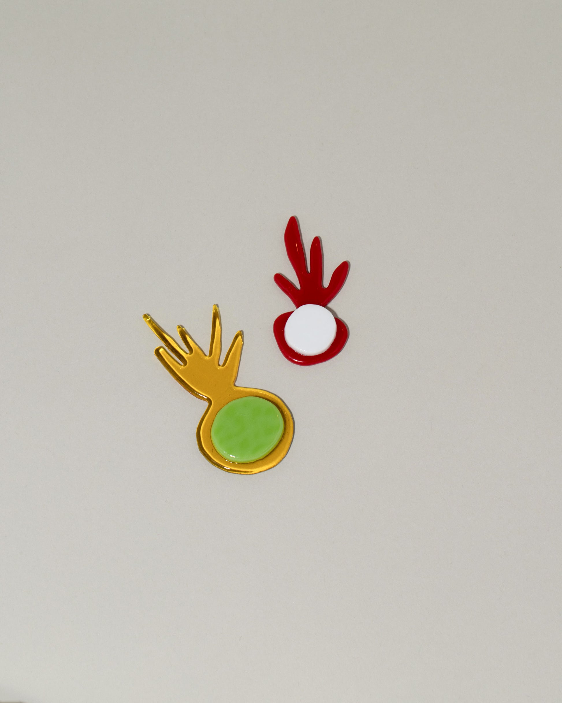 Jonny Campolo Yellow and Red For Your Pleasure Amused Boosh Radishes on light color background.