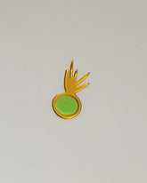 Jonny Campolo Yellow For Your Pleasure Amused Boosh Radish on light color background.