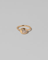 Champagne Diamond Grand Level Ring on light color background.