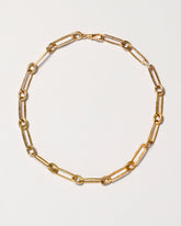 Pavé Link Necklace on light color background.