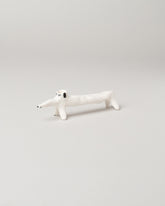 Eleonor Boström Long Dog Dog Vase on light color background.