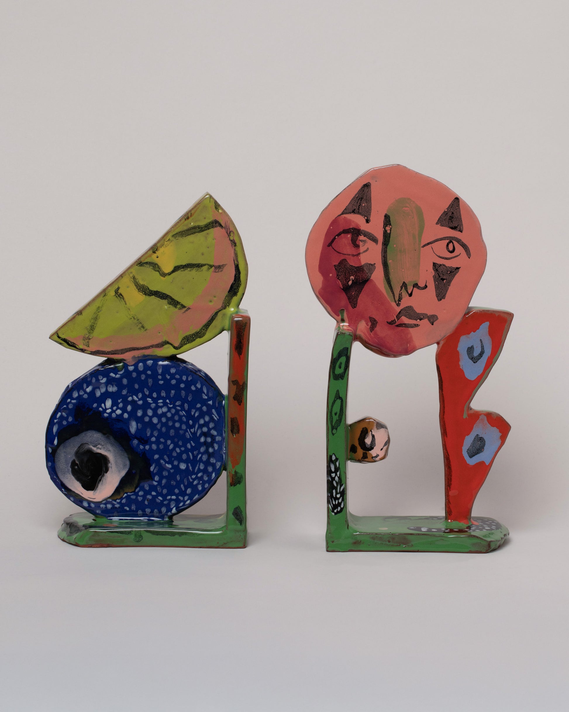 Maggie Boyd Set of Two Bookends on light color background.