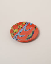 Maggie Boyd Four Red Hot Small Side Plate on light color background.