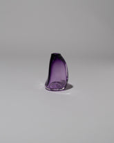 BaleFire Glass Small Amethyst Suspension Vase on light color background.