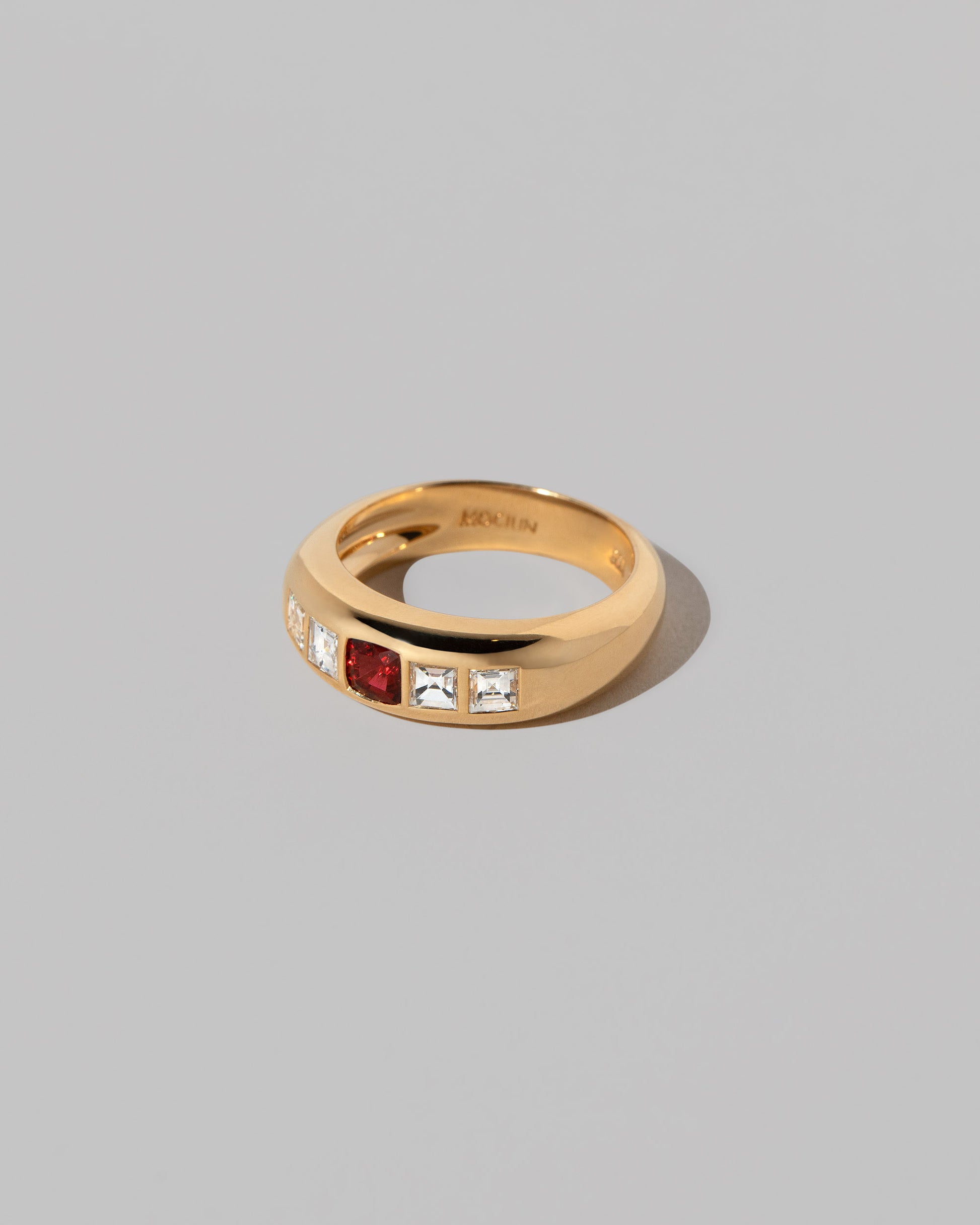 View from the side of the Element Ring on light color background.