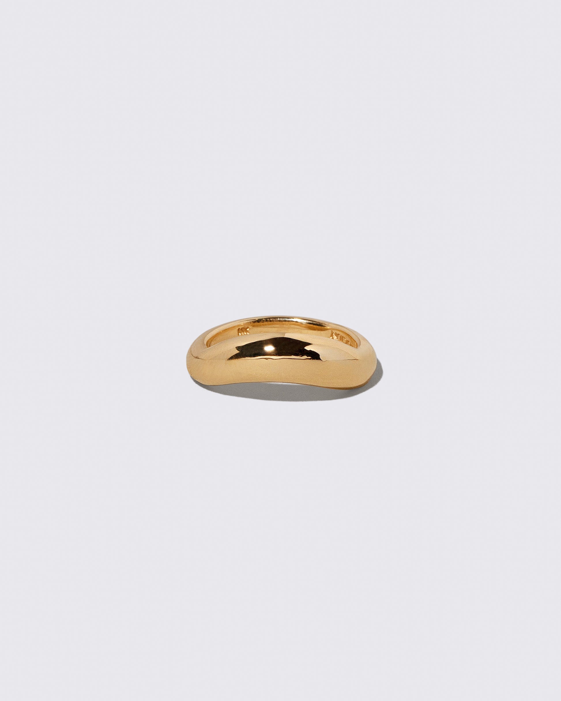 Gold Wide Level Band on light color background.