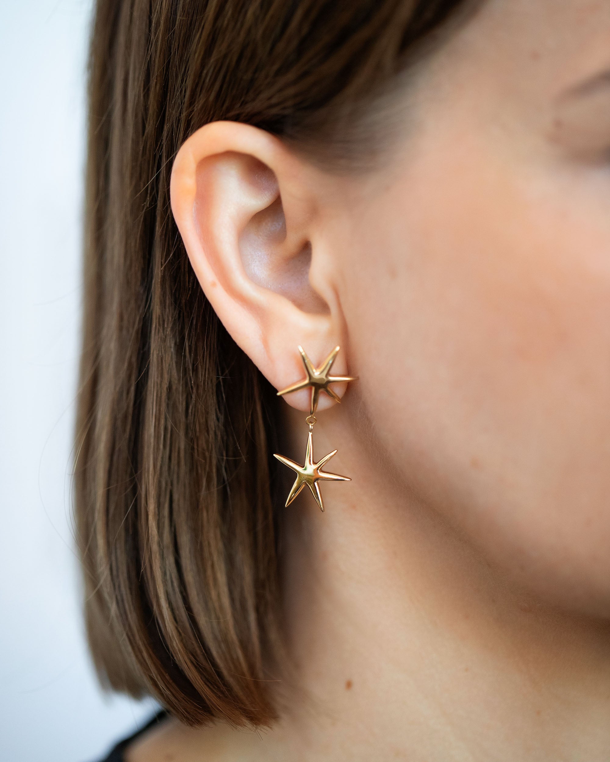 Verve Star Drop Earrings | Mociun