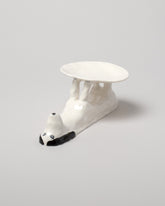 Eleonor Boström Dog Pedestal in White on light color background.