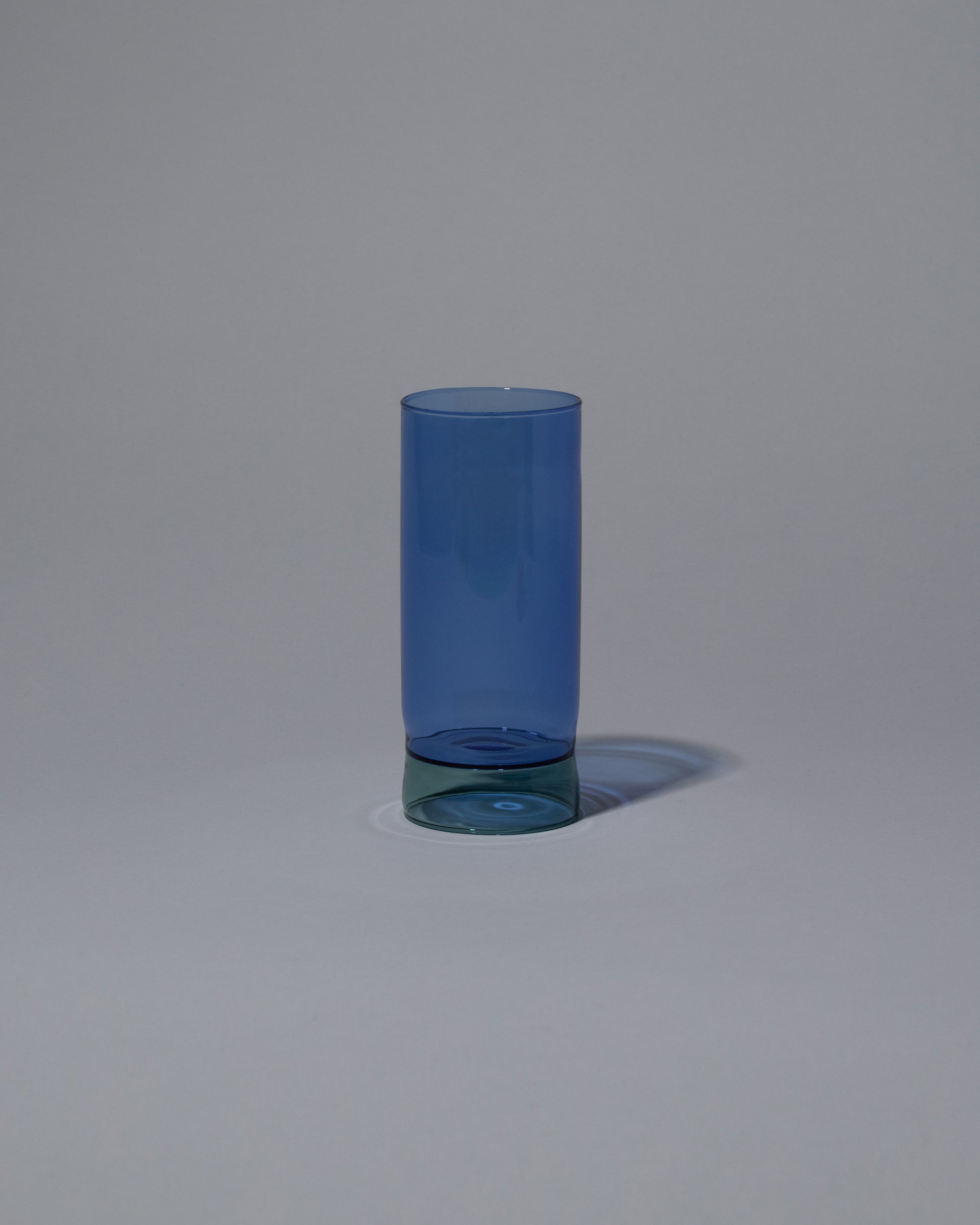 Ichendorf Milano Light Blue/Teal Tall Bamboo Tumbler on light color background.