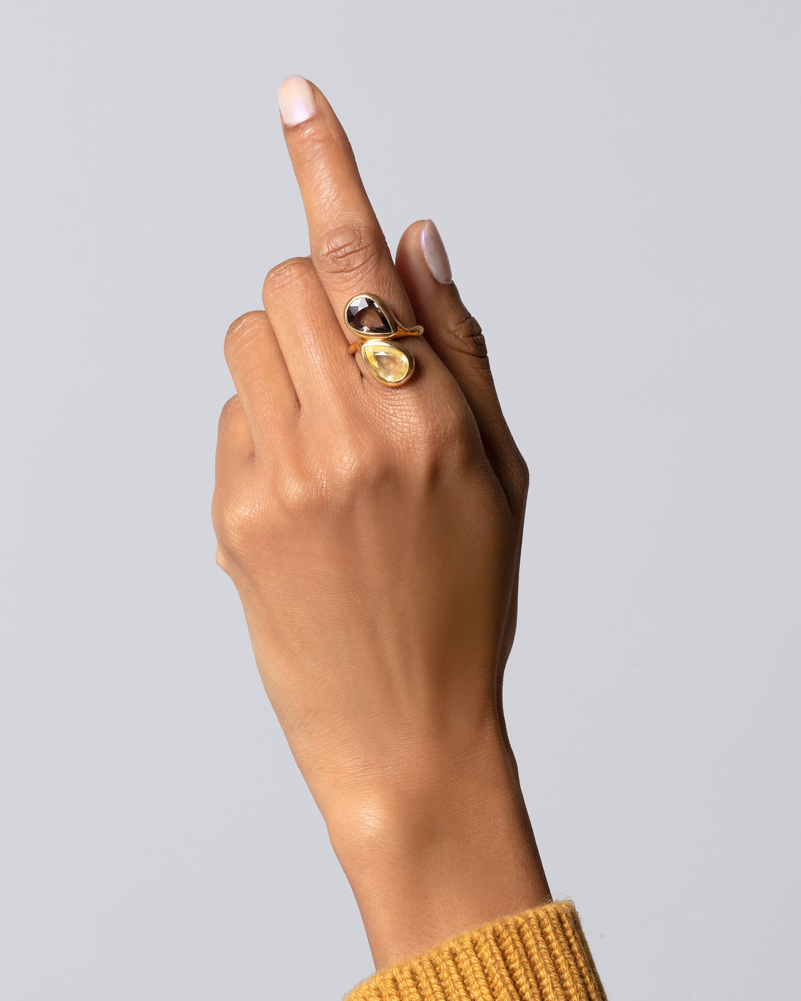 Illusion of Opposites Ring on model.