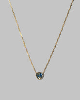 Closeup details of the Northern Lights Necklace 004 on light color background.