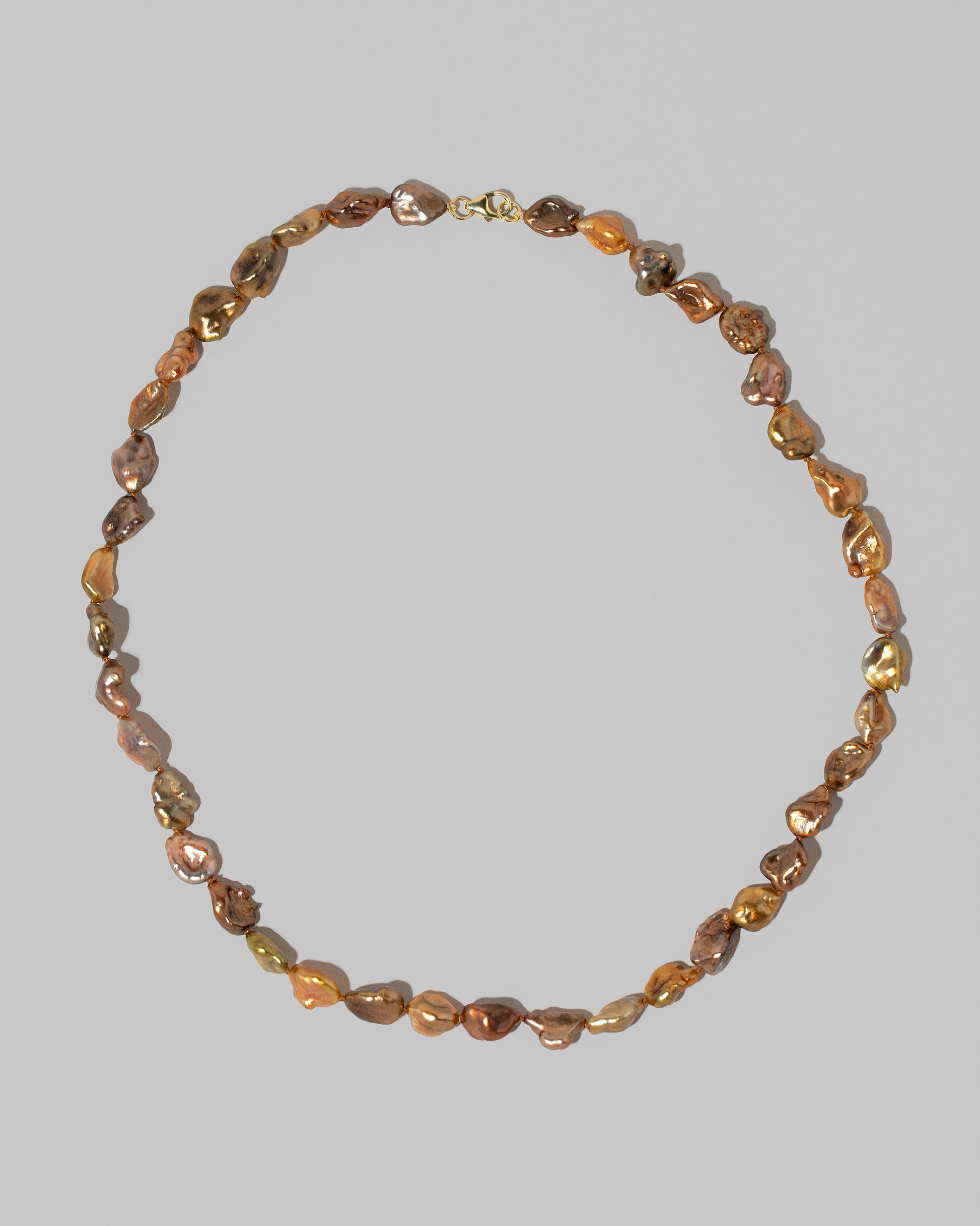 Ula Pearl Necklace 002 on light color background.